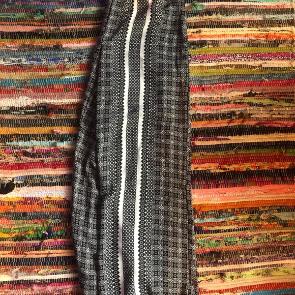 Boho Hippie Wide Leg Black & White - Picture 2 of 8